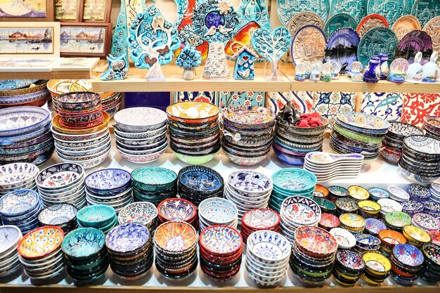 Turkish Ceramics in Grand Bazaar