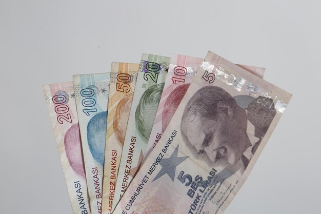 Turkish currency Turkish lira banknotes