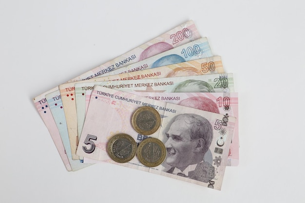 Turkish currency Turkish lira banknotes