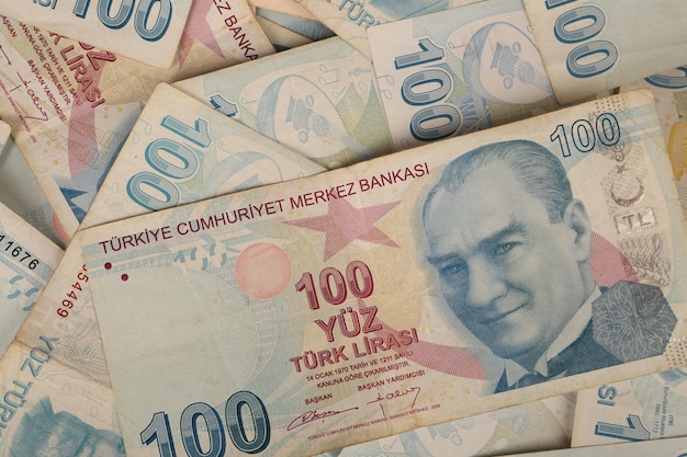 Turkish currency Turkish lira banknotes