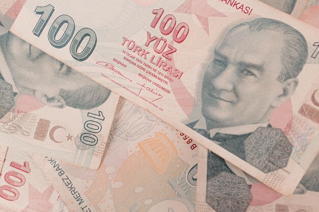 トルコ通貨トルコリラ紙幣