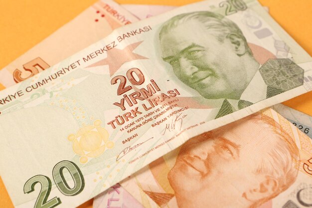 Turkish currency Turkish lira banknotes