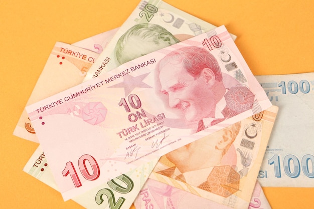 Turkish currency Turkish lira banknotes