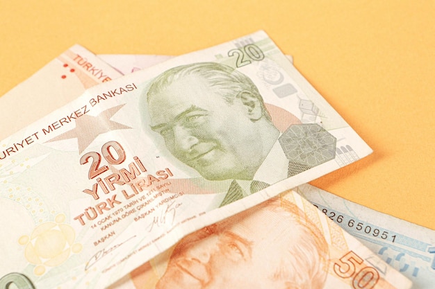 トルコ通貨トルコリラ紙幣