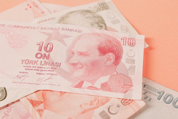 Turkish currency Turkish lira banknotes