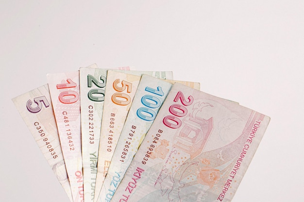 Turkish currency Turkish lira banknotes