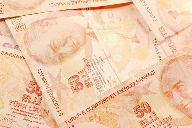 トルコ通貨トルコリラ紙幣