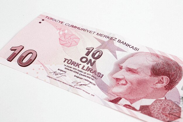 トルコ通貨、トルコリラ紙幣 | プレミアム写真