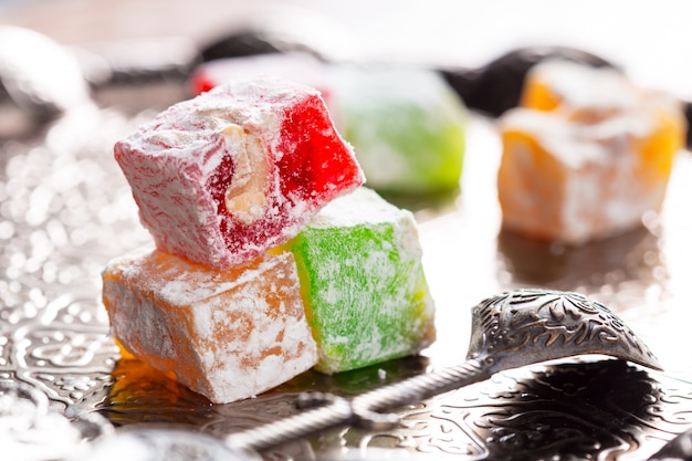 Turkish delight close up