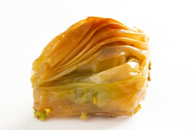 Turkish dessert baklava with pistachio