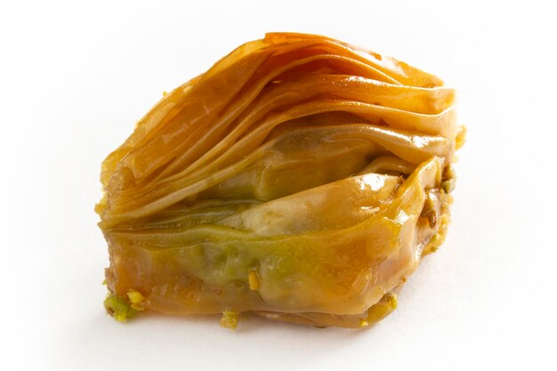 Turkish dessert baklava with pistachio