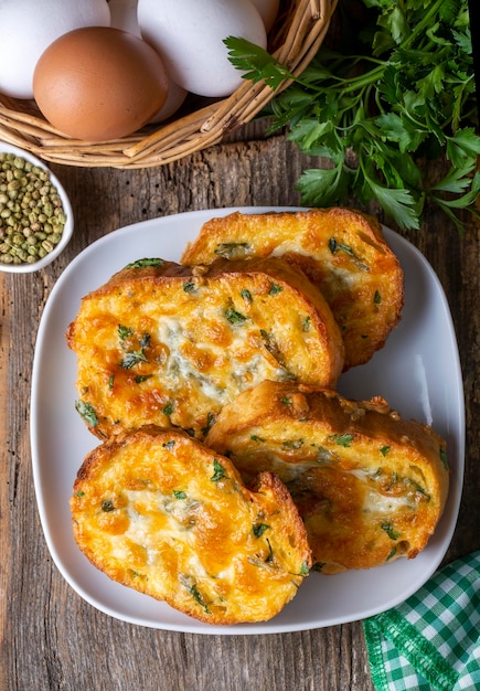 Turkish egg breads. it is called