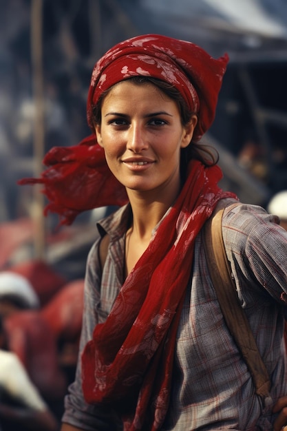 Turkish female worker