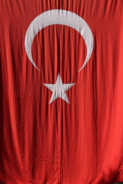 Photo turkish flag background travel in turkey