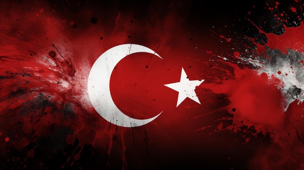 Турецкий флаг сгенерирован AI