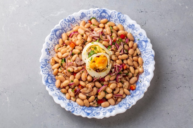 Turkish foods dried beans salad turkish name piyaz