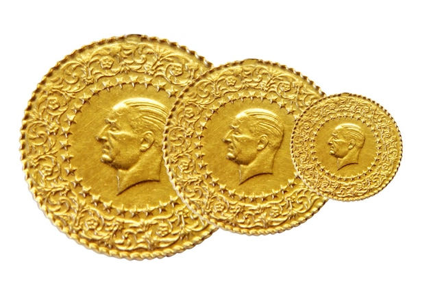 Photo turkish gold coin