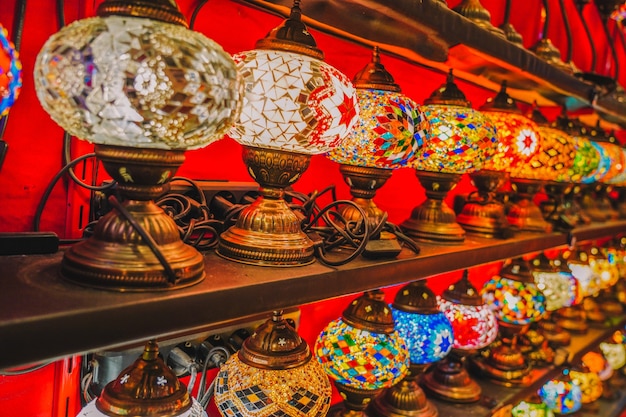 Photo turkish mosaic lights