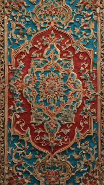 Turkish ornament on the wall of the mosque