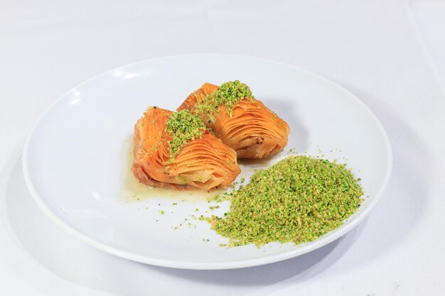 Foto baklava di pistacchio turco