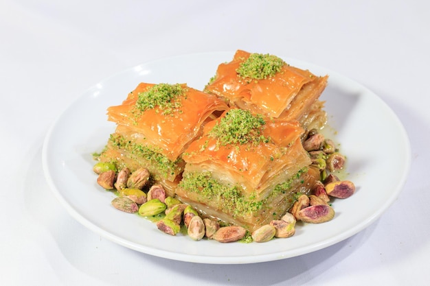 Photo turkish pistachio baklava