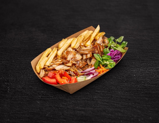 Photo turkish plate kebab