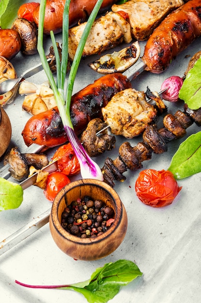 Turkish shish kebab