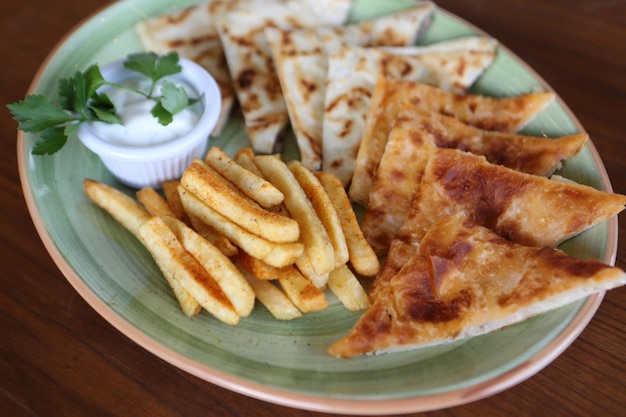 Turkish snack and Breakfast meal.