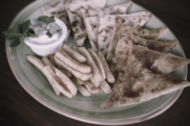 Turkish snack and Breakfast meal.