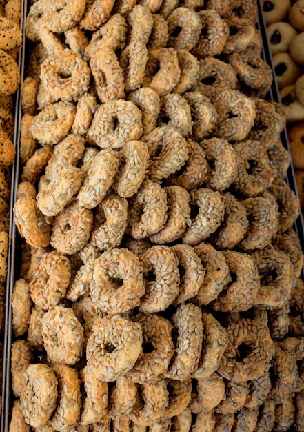 Turkish style freshly made cookies as snack