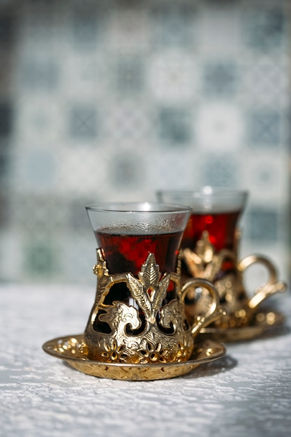 turkish tea and sweets