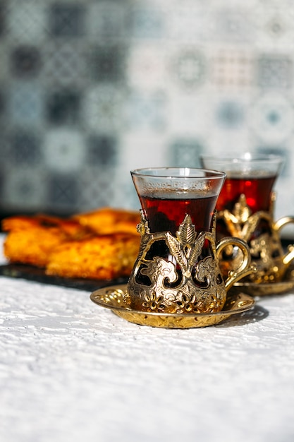 turkish tea and sweets