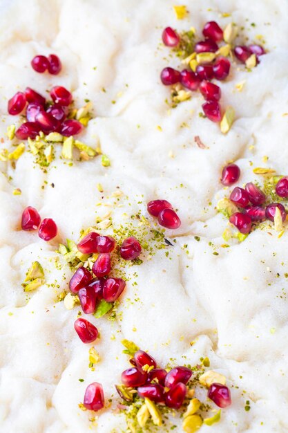 Photo turkish traditional ramadan dessert gullac