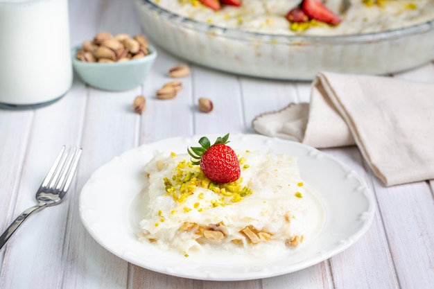 Turkish Traditional Ramadan Dessert Gullac