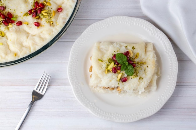 Turkish Traditional Ramadan Dessert Gullac