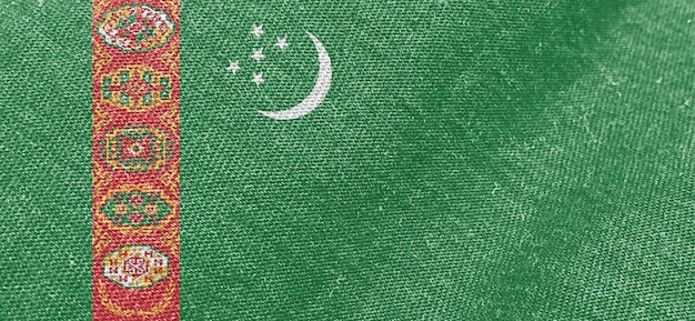 Turkmenistan fabric flag cotton material wide flags wallpaper color fabric Turkmenistan background