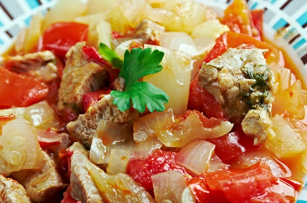 Turks gerecht met groenten en vlees