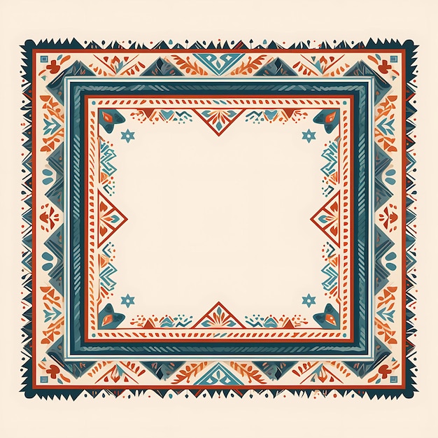 Turkse Cappadocië Rug Grotwoningen Patroon Diagonaal Carpe Brokaat Motieven Decoratieve Kunst Frame
