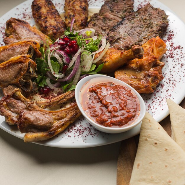 Turkse en Arabische traditionele Kebab