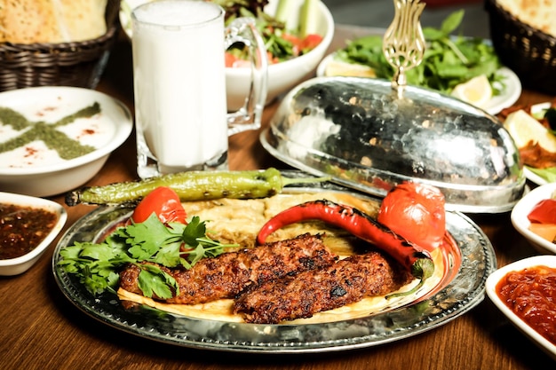 Turkse en Arabische traditionele Ramadan Kebab