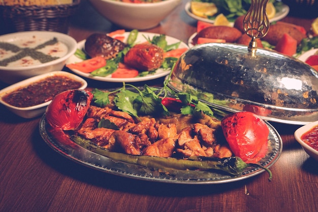 Turkse en Arabische traditionele Ramadan Kebab
