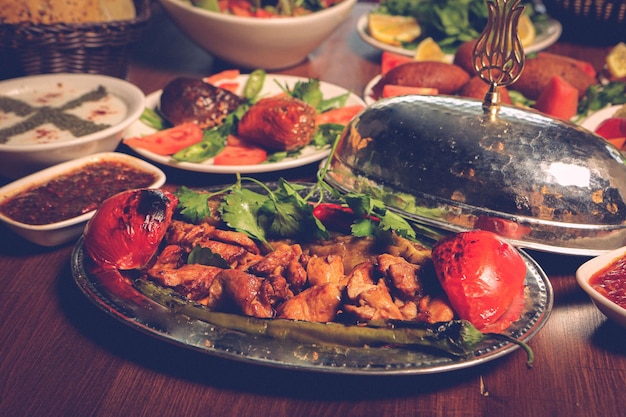 Turkse en Arabische traditionele Ramadan Kebab