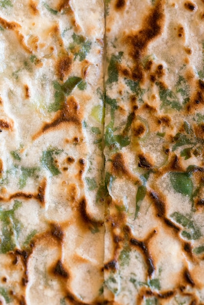 Turkse Flatbread Gozleme achtergrond