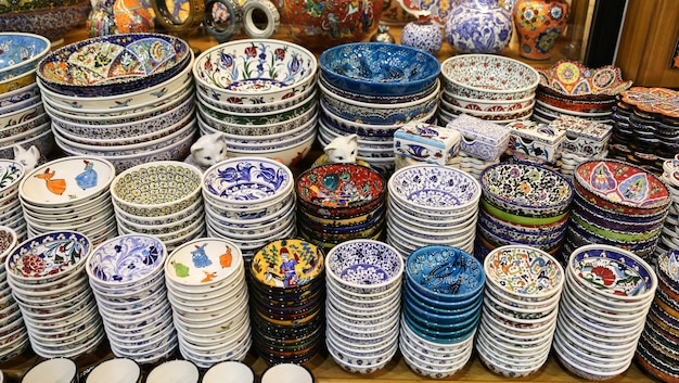 Turkse keramiek in Grand Bazaar