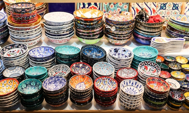 Turkse keramiek in Grand Bazaar