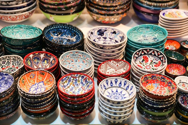 Turkse keramiek in Grand Bazaar