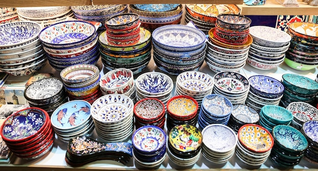 Turkse keramiek in Grand Bazaar