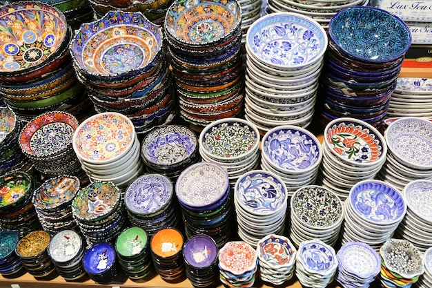 Turkse keramiek in Grand Bazaar