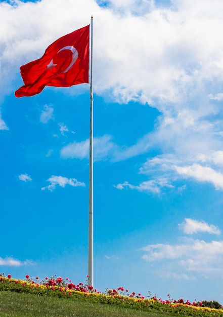 Foto turkse nationale vlag