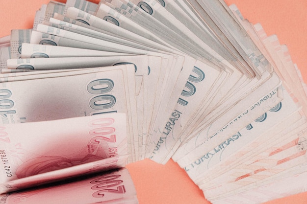 Turkse valuta Turkse lira bankbiljetten